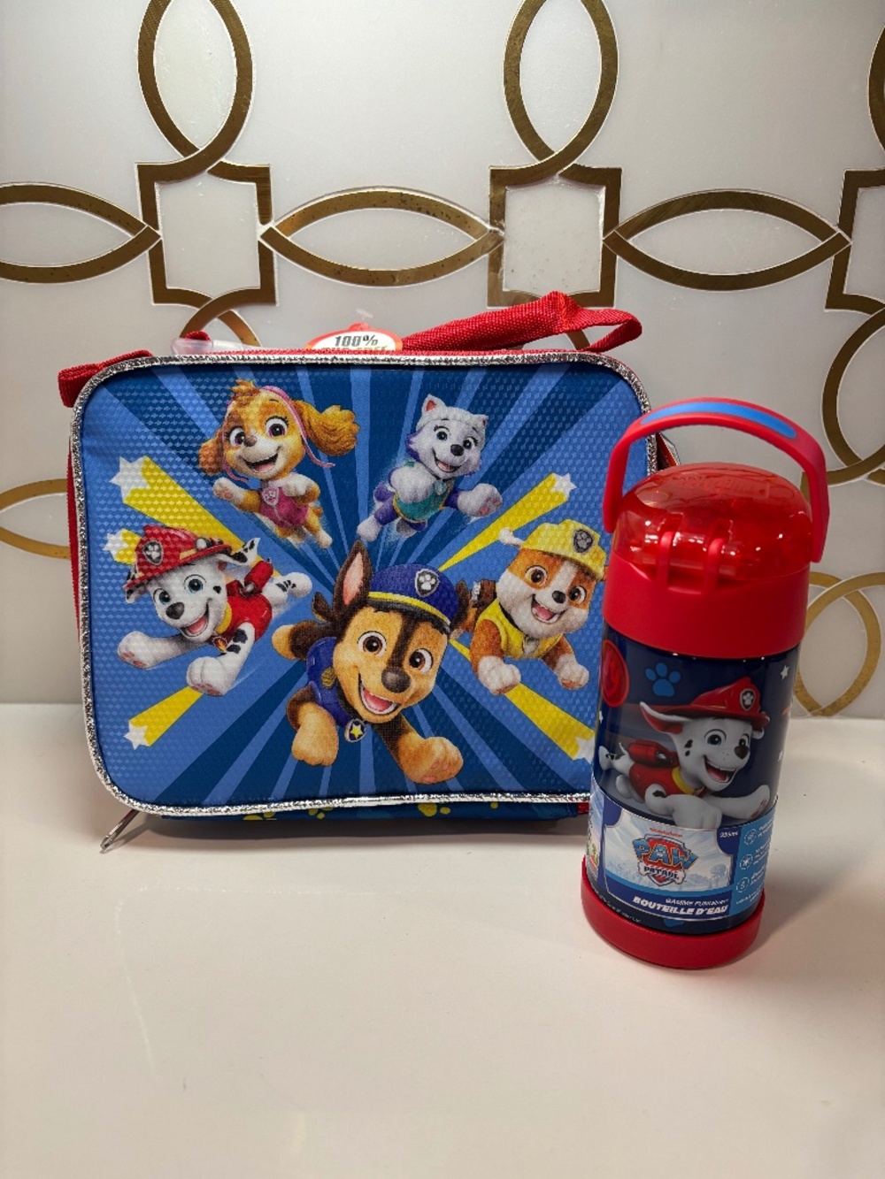 PAWq PATROL Kids School Lunch Bag + Water Jug Bottle *New W/Tags*